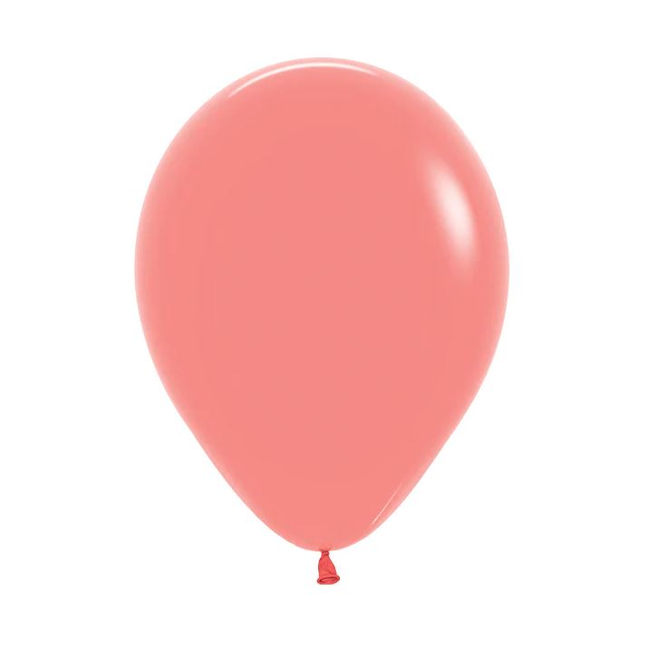 Fashion Tropical Coral 30cm Round Balloon Pk100