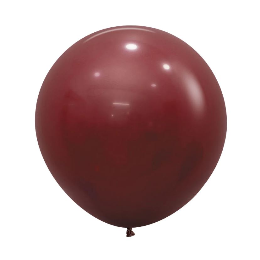 Fashion Merlot 60cm Round Balloon 10pk