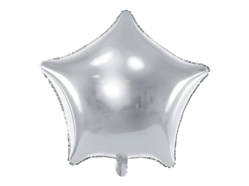 PD Foil Balloon  Star Silver 1pkt 40CM