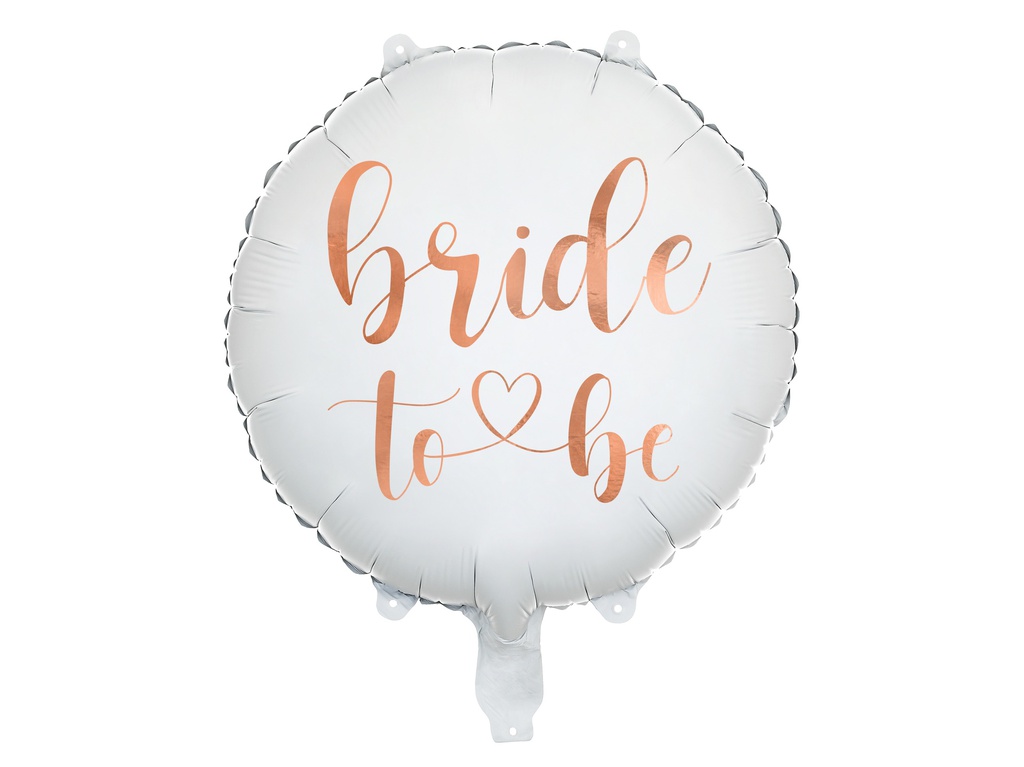 PD Foil Balloon Bride to be White 45cm