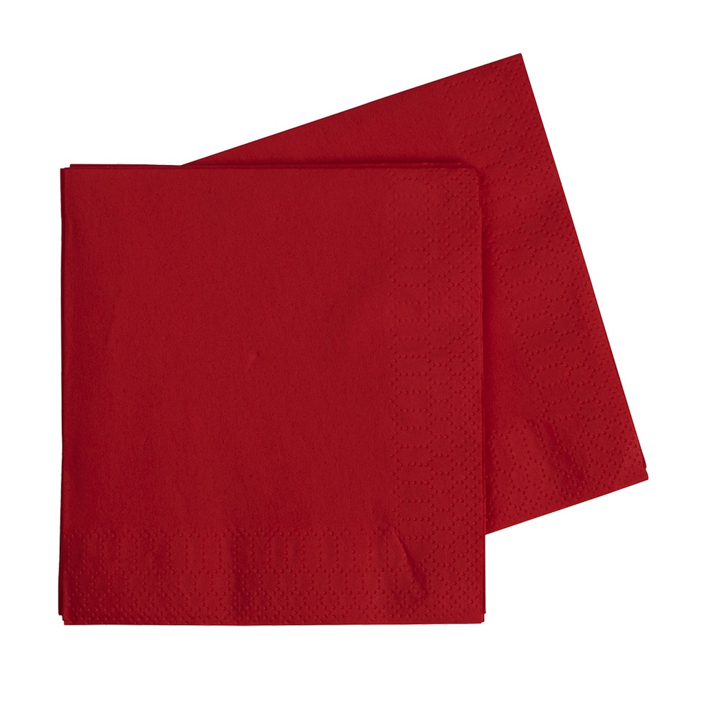 FS Lunch Napkin 330mm Cherry Red 40pk