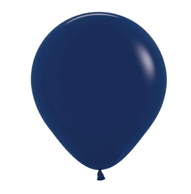 Matte Navy Blue 45cm Round Balloons 6pk