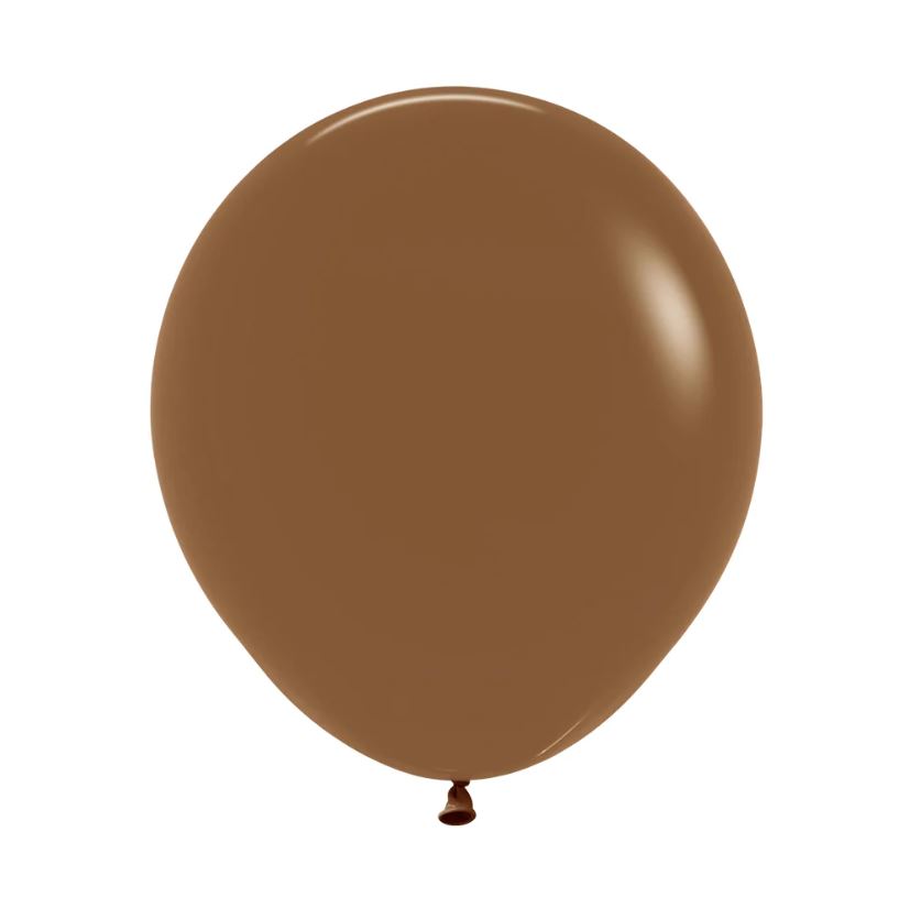 Matte Coffee 45cm Round Balloons 6pk