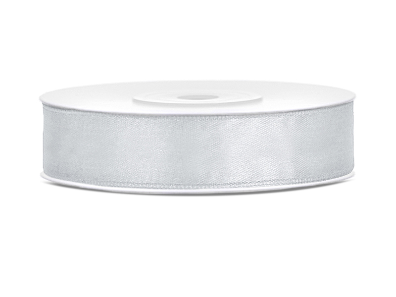 PD Satin Ribbon Silver 12mm/25m 1pk