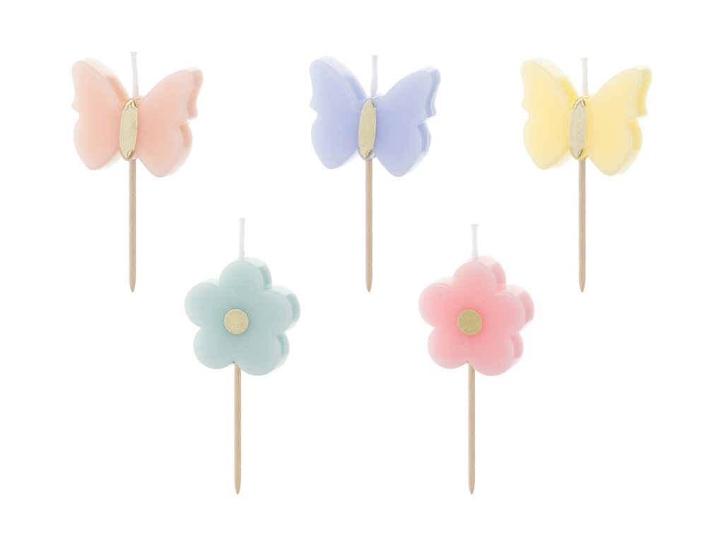 PD Candles Butterfly 3.5cm 5pk