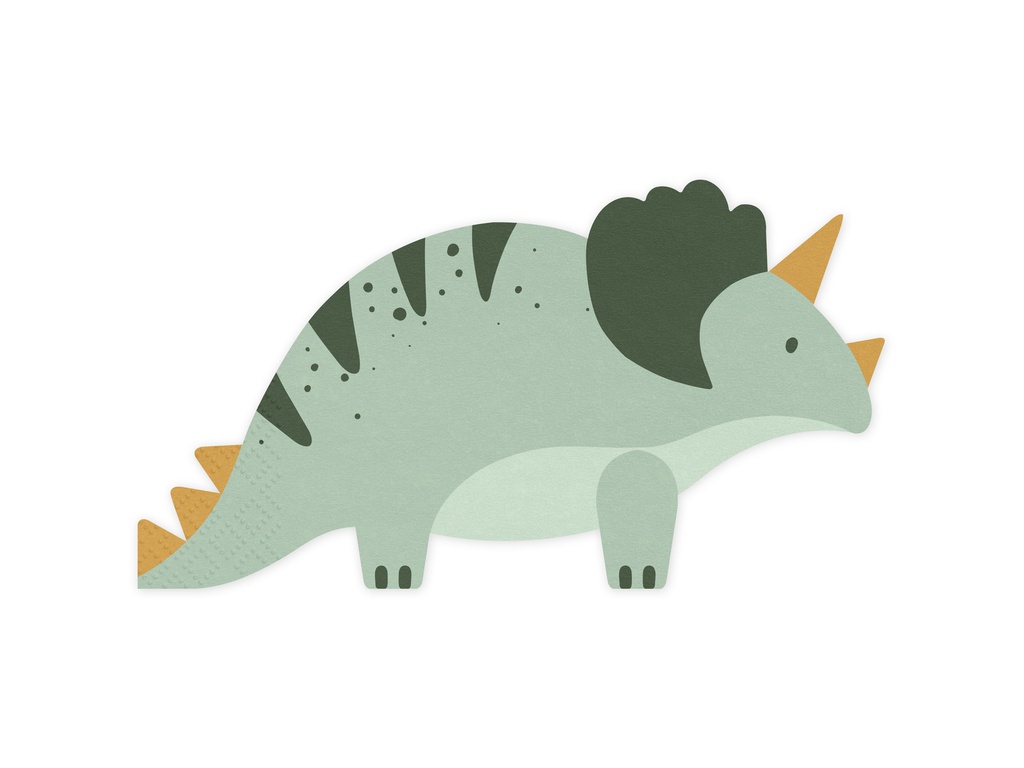 PD Napkins Triceratops 18x10cm 12pk