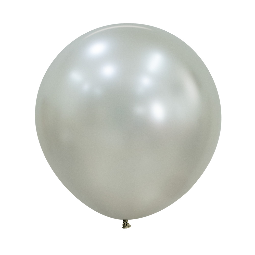 Silk Cream Pearl 60cm Round Balloons 2pk