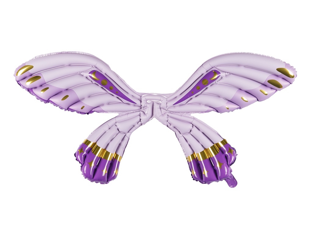 PD Foil Balloon Butterfly Wings Matte Purple 102x50cm