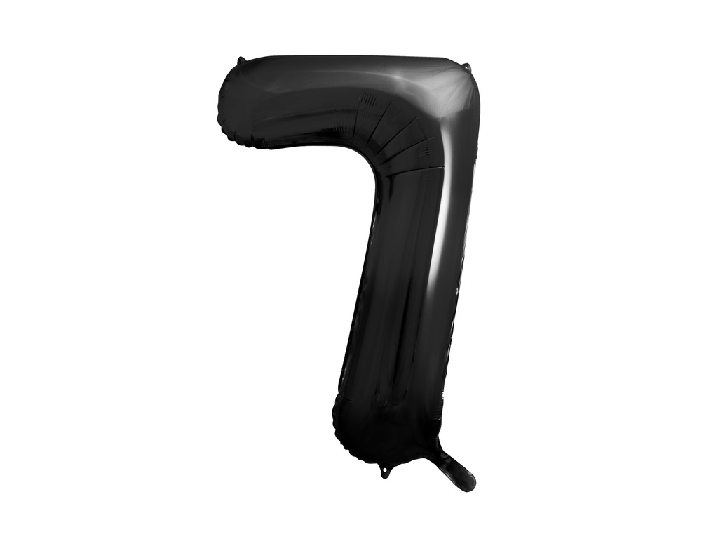 PD Foil Balloon Number ''7'' 86cm Black 1pk