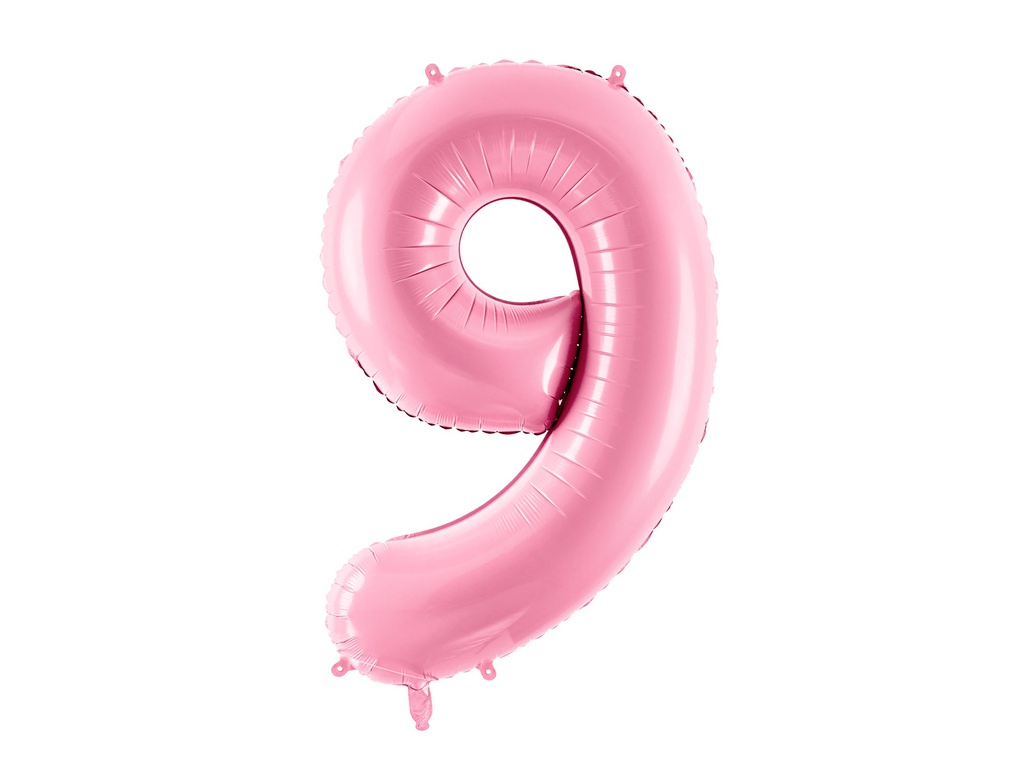 PD Foil Balloon Number ''9'' 86cm Pink 1pk