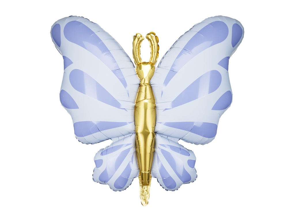 PD Foil Balloon Butterfly 69x69cm Blue 1pk