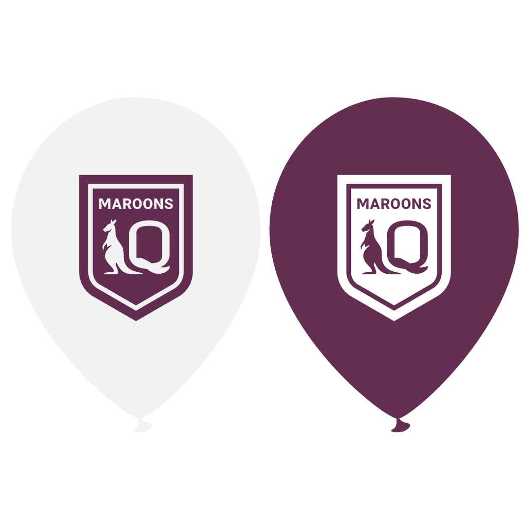 State of Origin QLD Printed 30cm Balloons 6pk