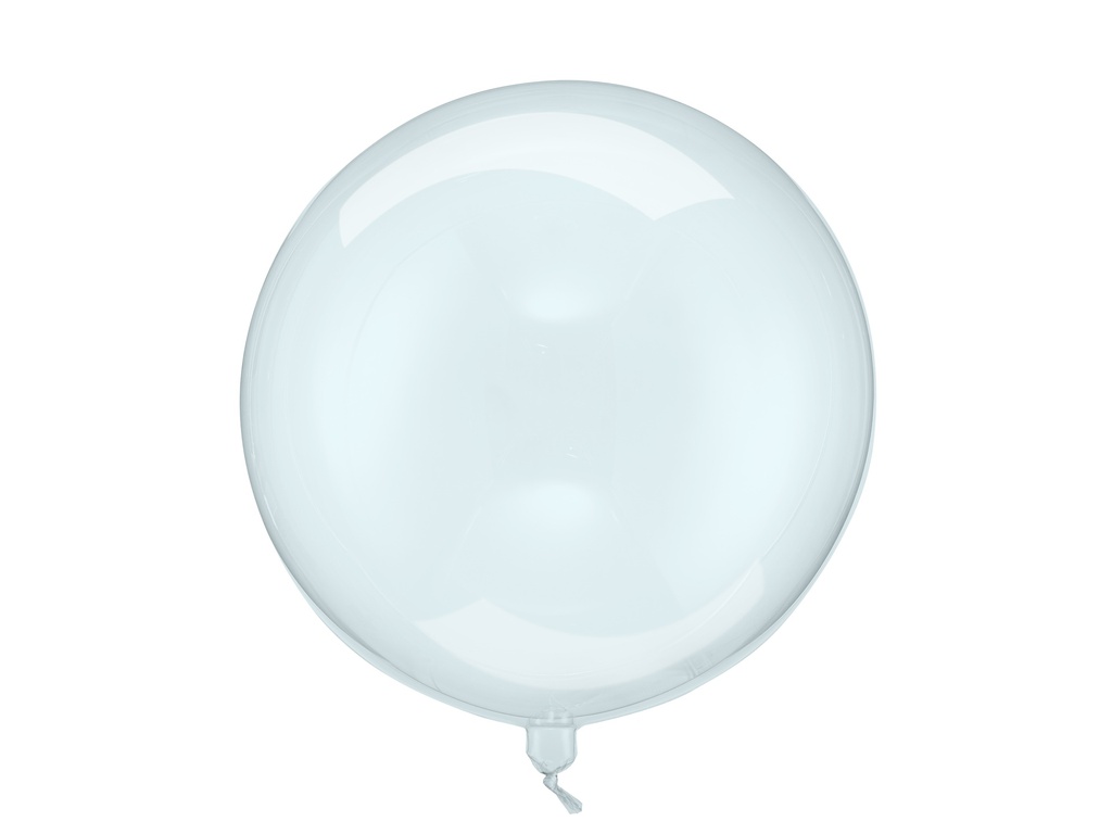 PD Transparent Balloon Sphere Blue 40cm 1pk