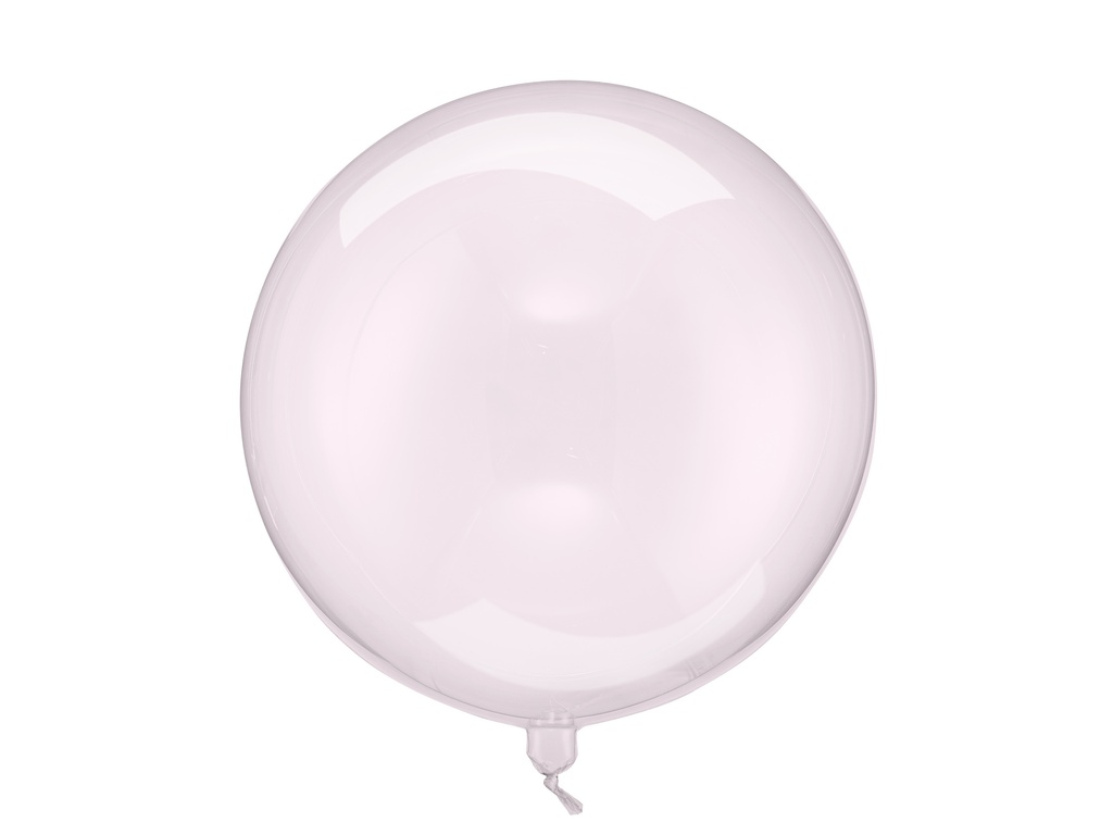 PD Transparent Balloon Sphere Pink 40cm 1pk