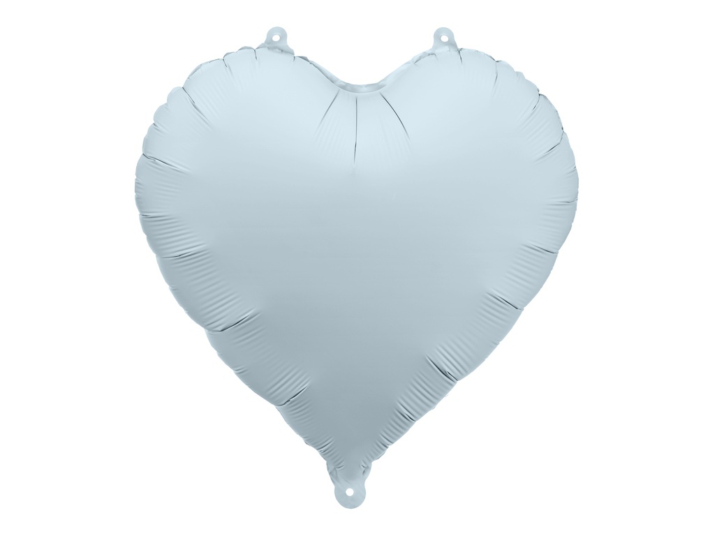 PD Foil Balloon Heart 45cm Misty Blue 1pk