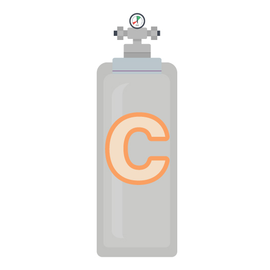 Helium Gas C Cylinder