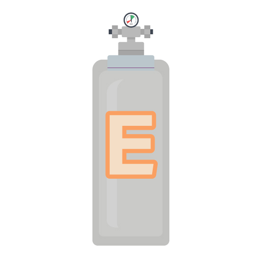 Helium Gas E Cylinder