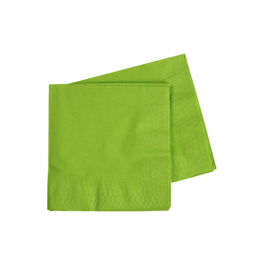 FS Cocktail Napkin 250mm Lime Green 40pk