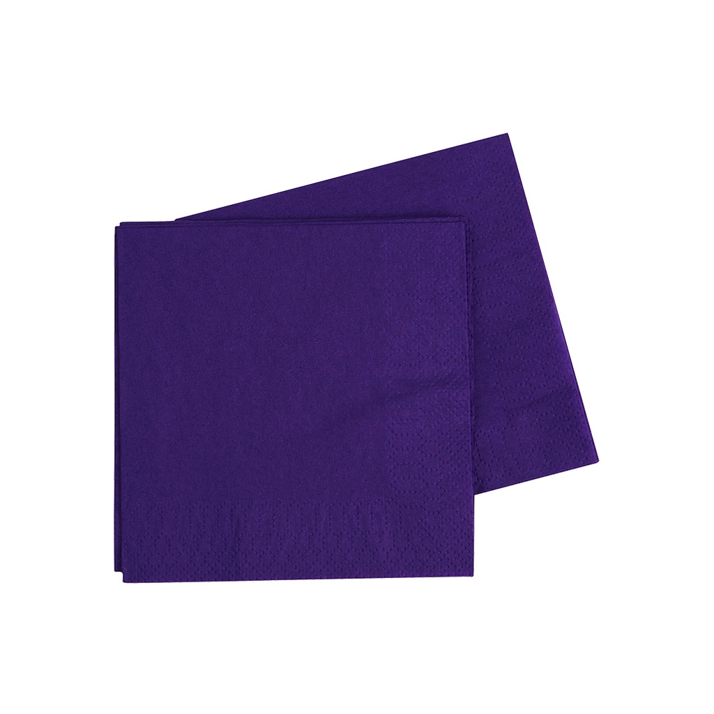 FS Cocktail Napkin 250mm Purple 40pk