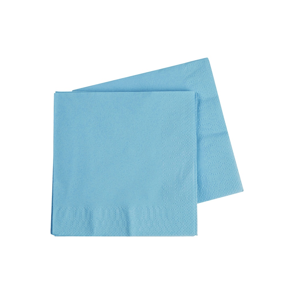 FS Cocktail Napkin 250mm Pastel Blue 40pk