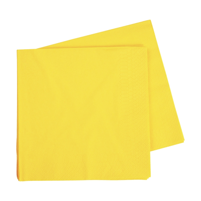 FS Lunch Napkin 330mm Canary Yellow 40pk