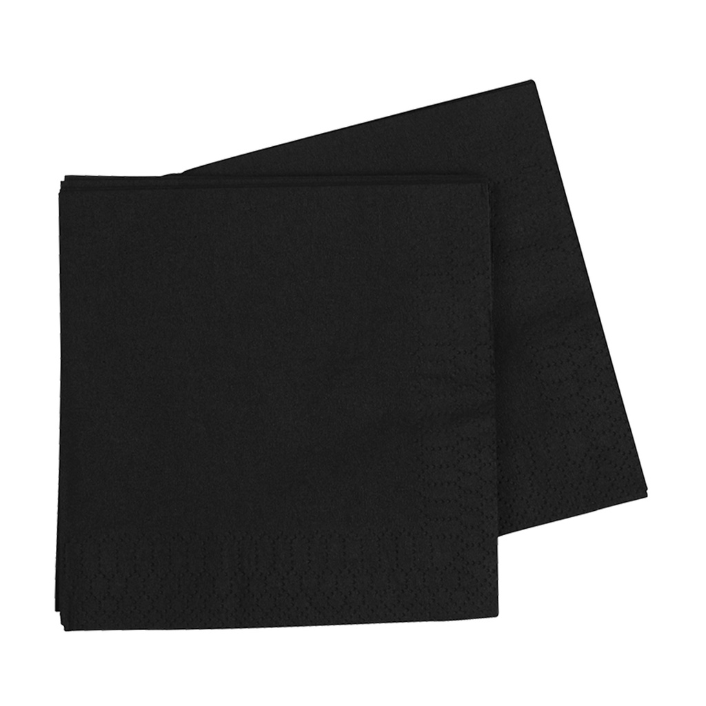 FS Lunch Napkin 330mm Black 40pk