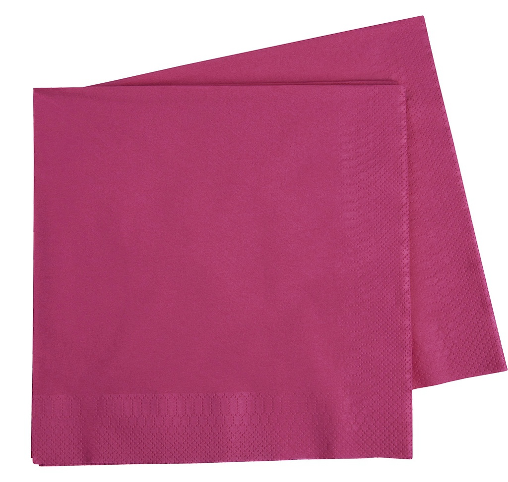 FS Dinner Napkin 400mm Magenta 40pk (D)