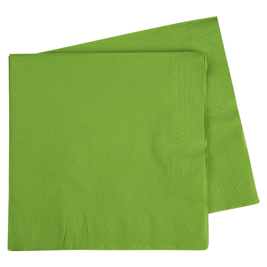 FS Dinner Napkin 400mm Lime Green 40pk