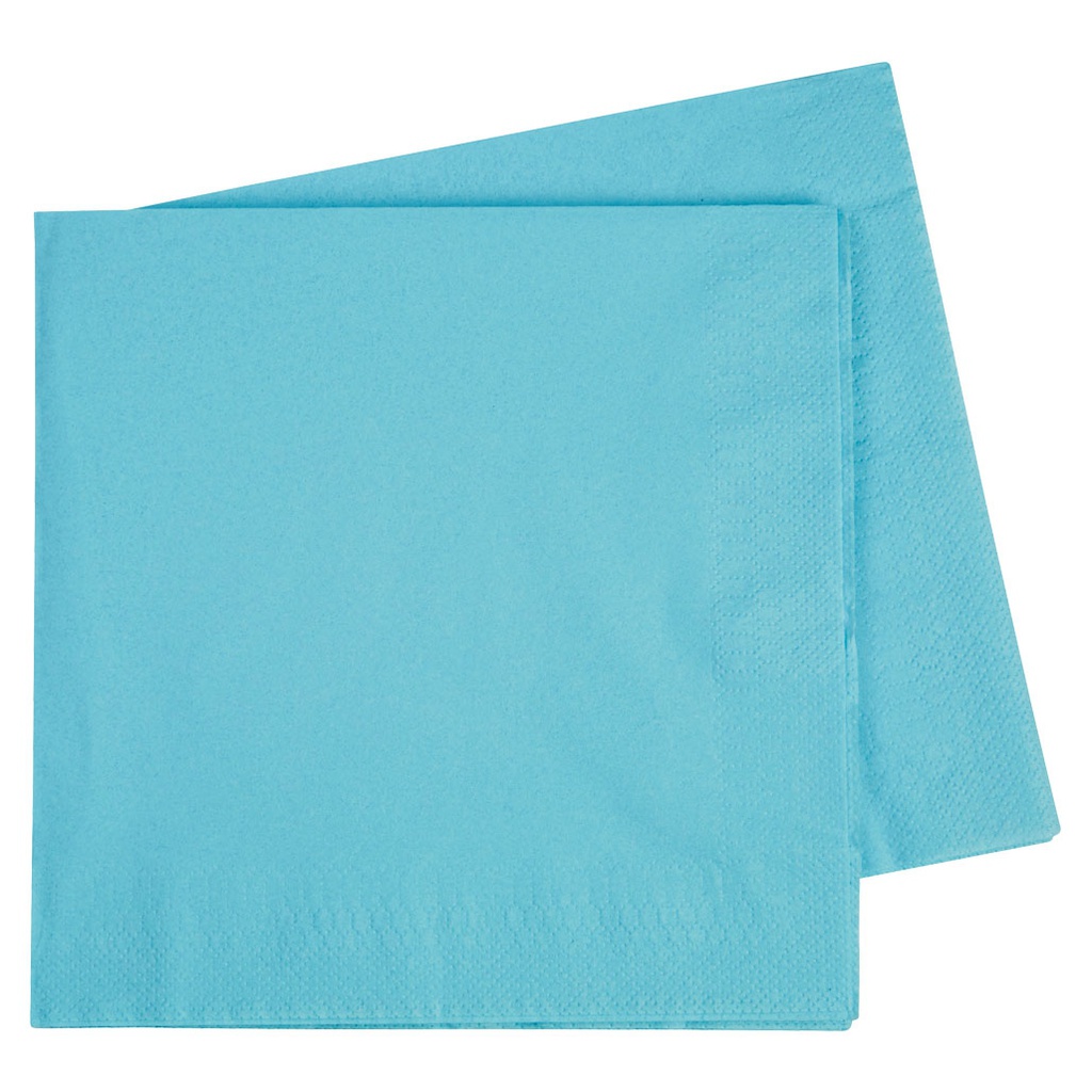 FS Dinner Napkin 400mm Pastel Blue 40pk