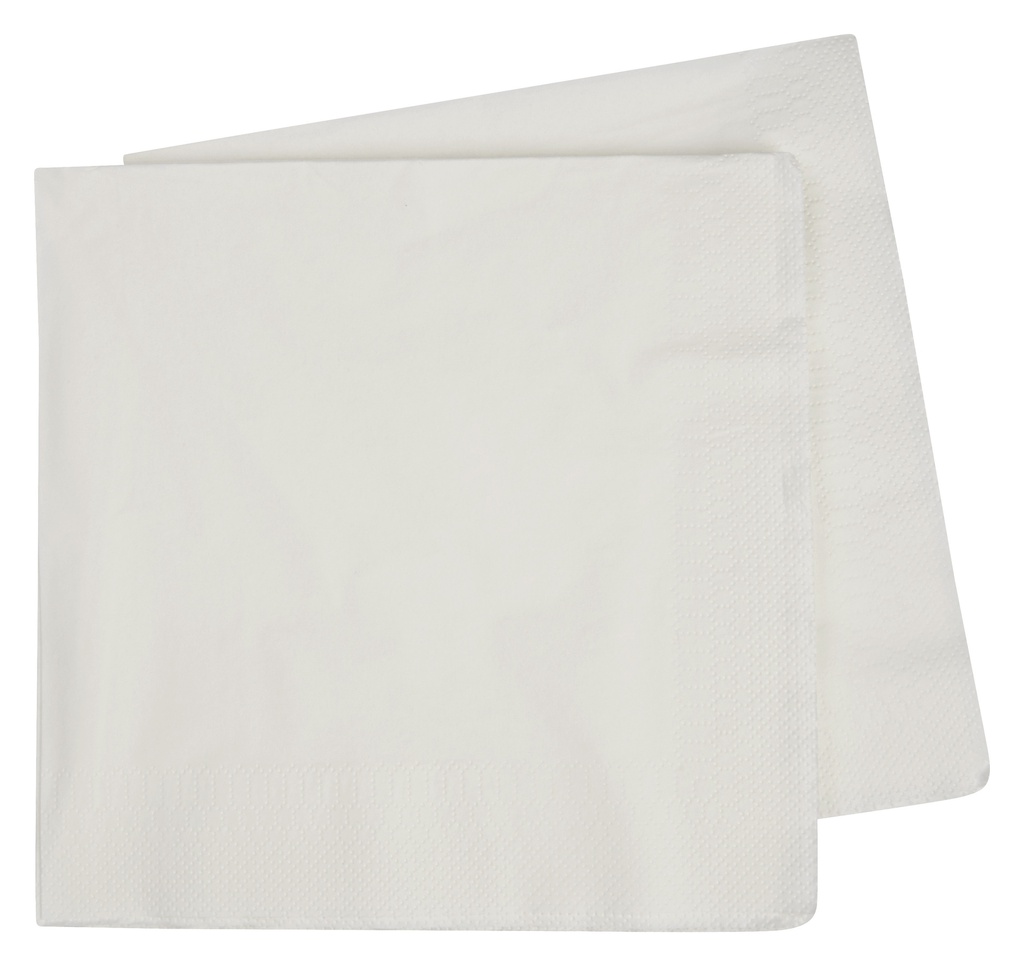 FS Dinner Napkin 400mm White 40pk