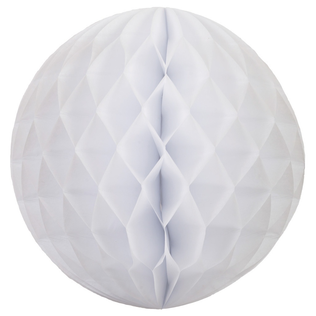 FS  Honeycomb Ball White  35cm 1 pk (D)