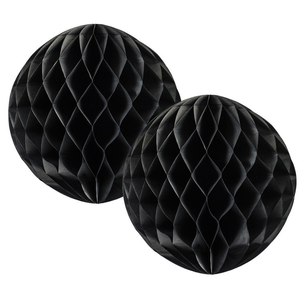 FS  Honeycomb Ball Black  15cm 2 pk