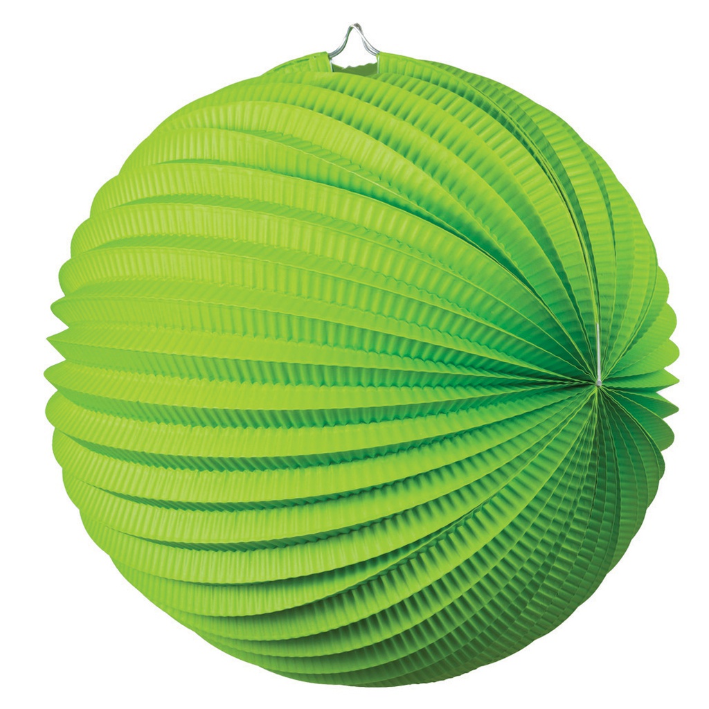 FS  Accordion Lantern Lime Green  35cm 1 pk (D)
