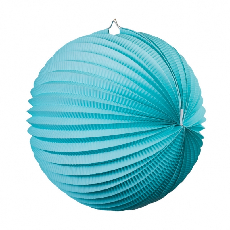 FS  Accordion Lantern Pastel Blue  25cm 1 pk (D)