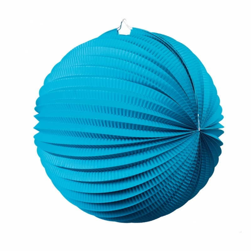 FS  Accordion Lantern Electric Blue  25cm 1 pk (D)