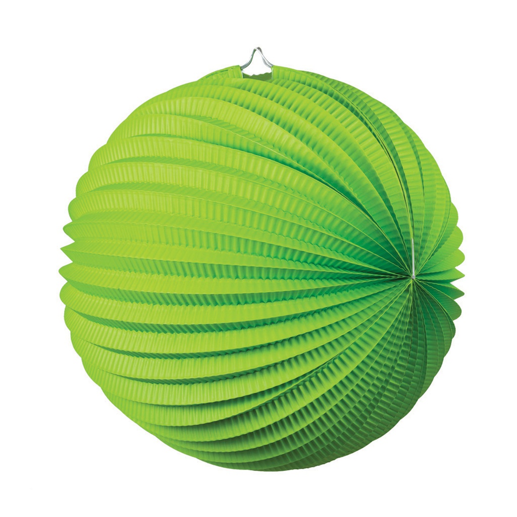 FS  Accordion Lantern Lime Green  25cm 1 pk (D)