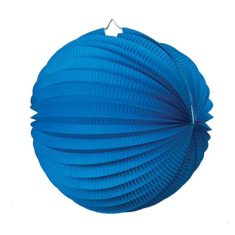 FS  Accordion Lantern True Blue  25cm 1 pk (D)