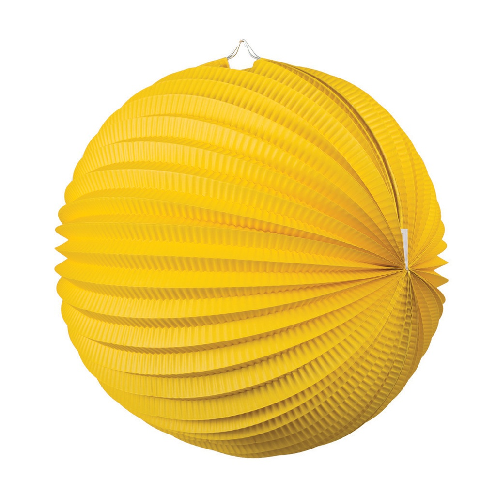 FS  Accordion Lantern Yellow  25cm 1 pk (D)