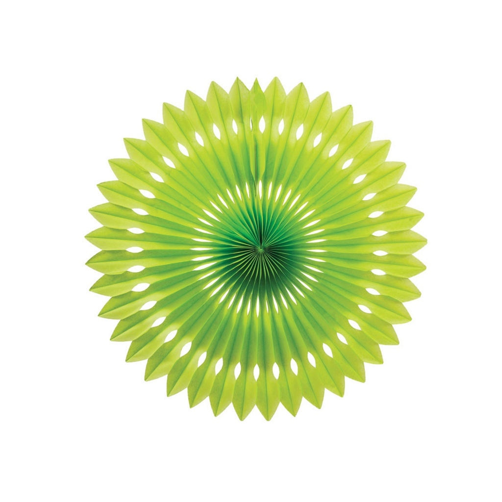 FS  Hanging Fan Lime Green 40cm 1 pk (D)