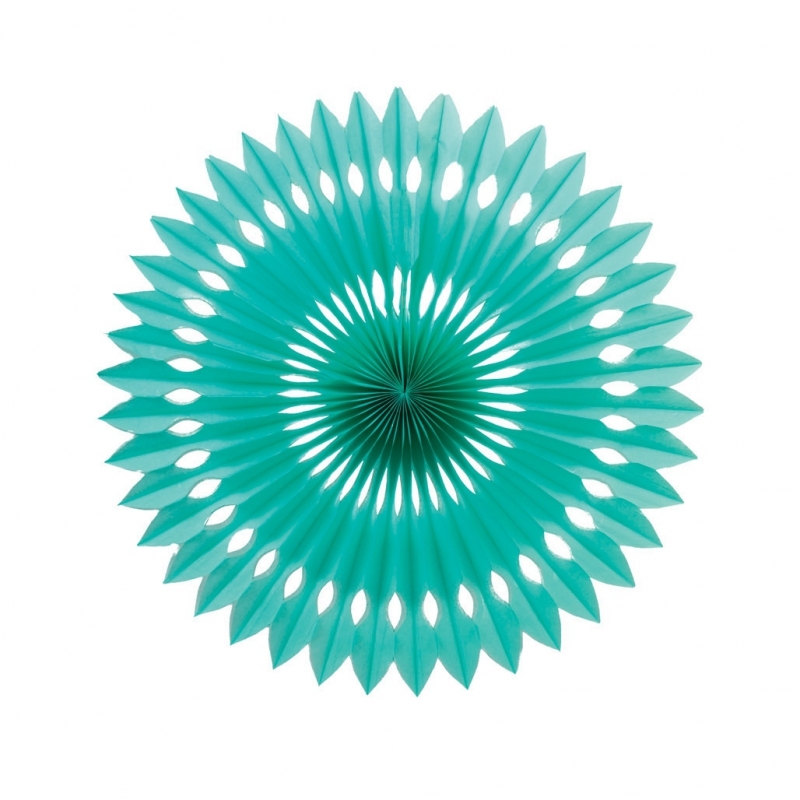 FS  Hanging Fan Classic Turquoise 40cm 1 pk (D)