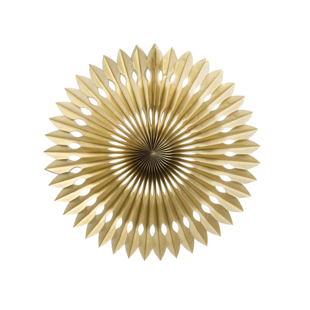 FS  Hanging Fan Metallic Gold 40cm 1 pk (D)
