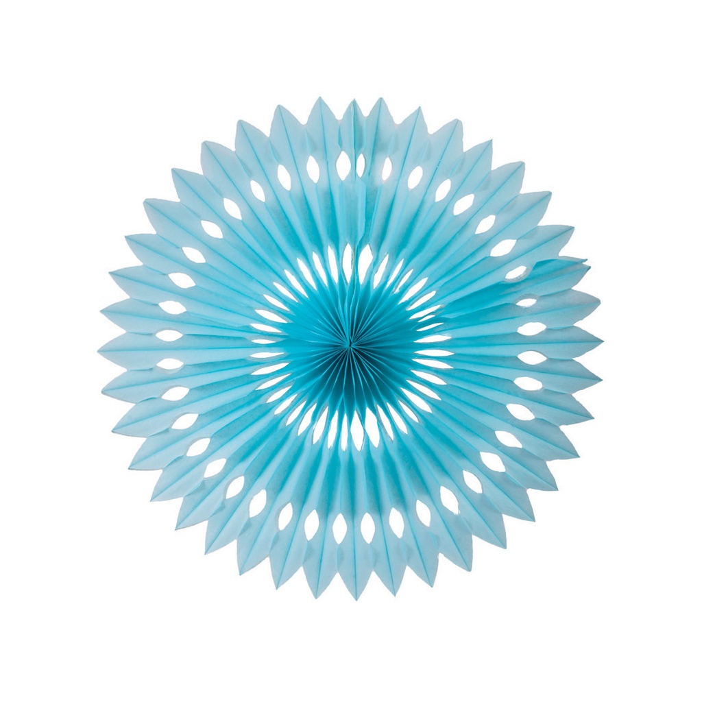 FS  Hanging Fan Pastel Blue 24cm 1 pk (D)