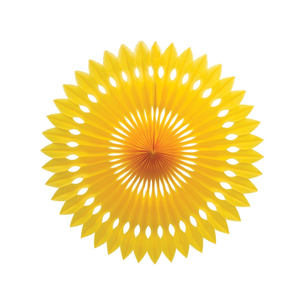 FS  Hanging Fan Yellow 24cm 1 pk (D)