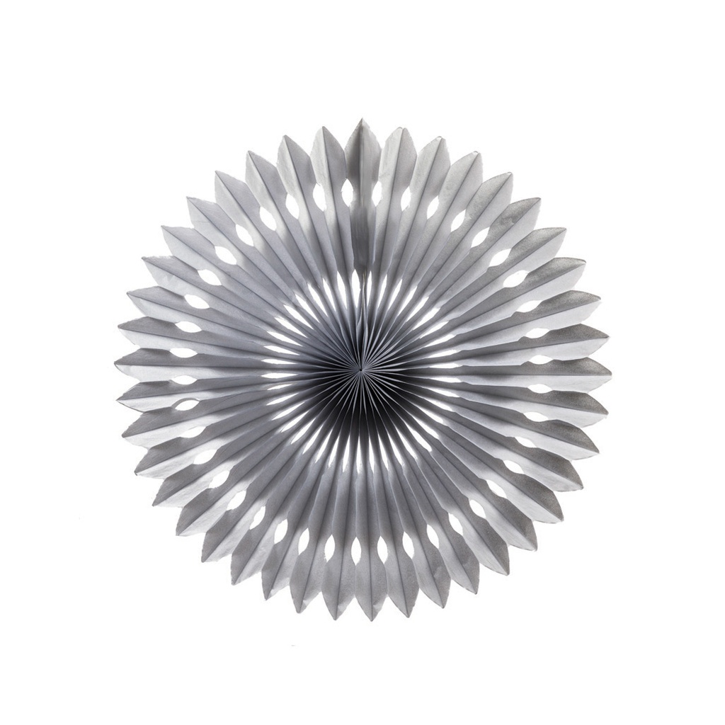 FS  Hanging Fan Metallic Silver 24cm 1 pk (D)