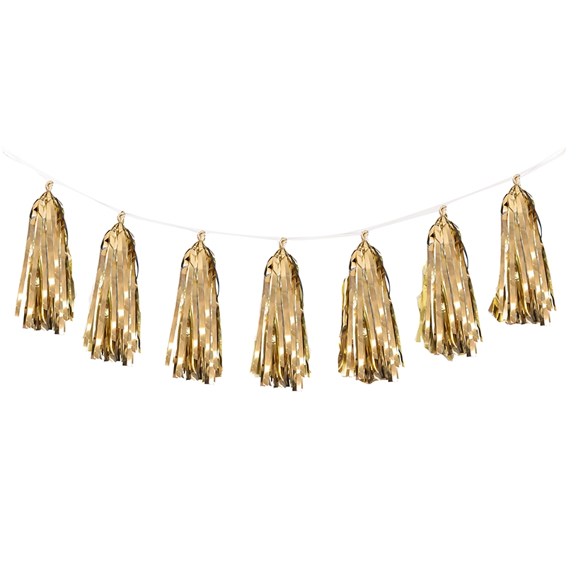FS  Tassel Garland Gold 3m 12 pk