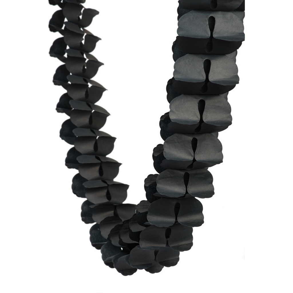FS  Honeycomb Garland Black 4m 1 pk