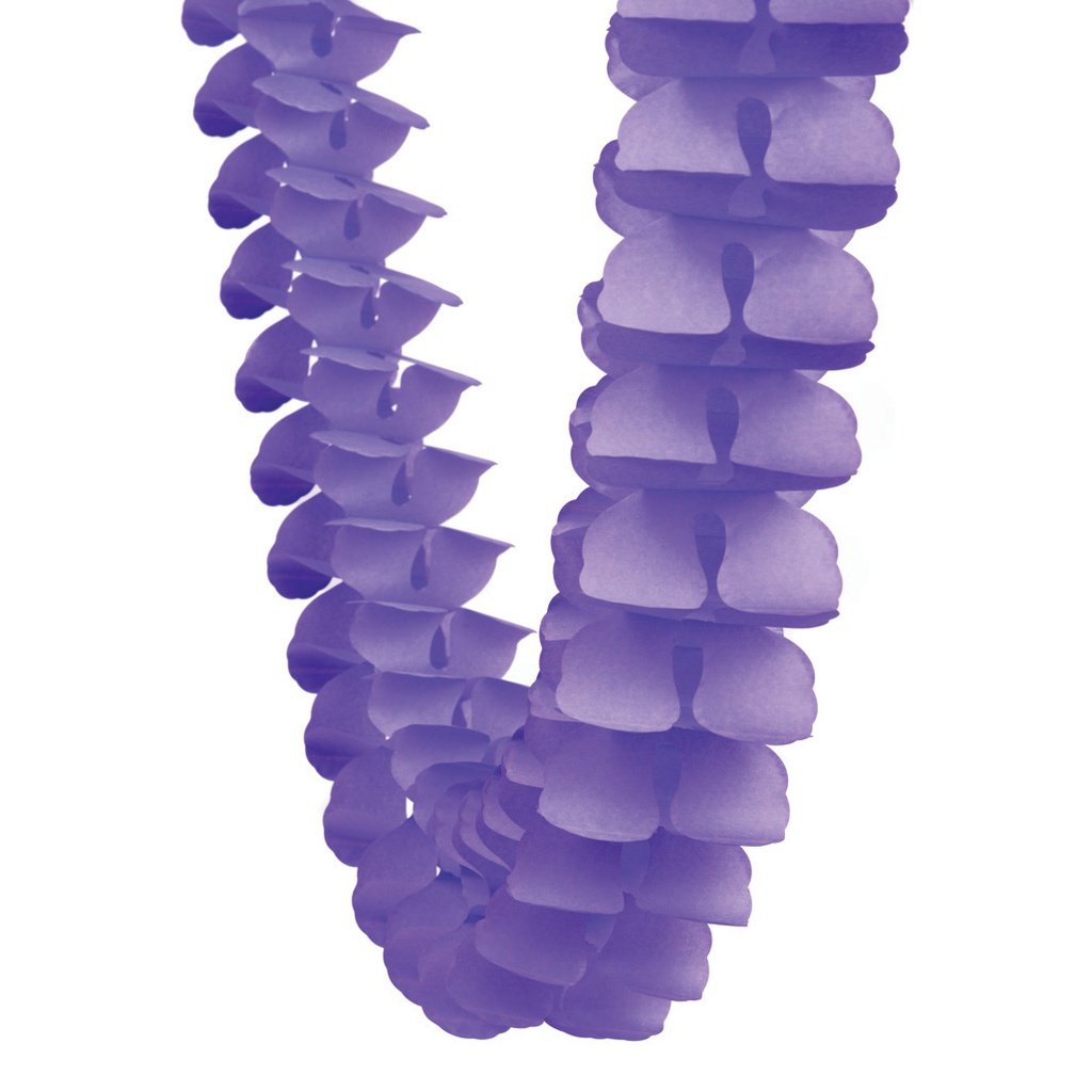 FS  Honeycomb Garland Lilac 4m 1 pk