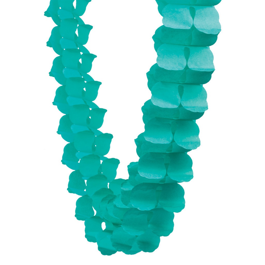 FS  Honeycomb Garland Classic Turquoise 4m 1 pk