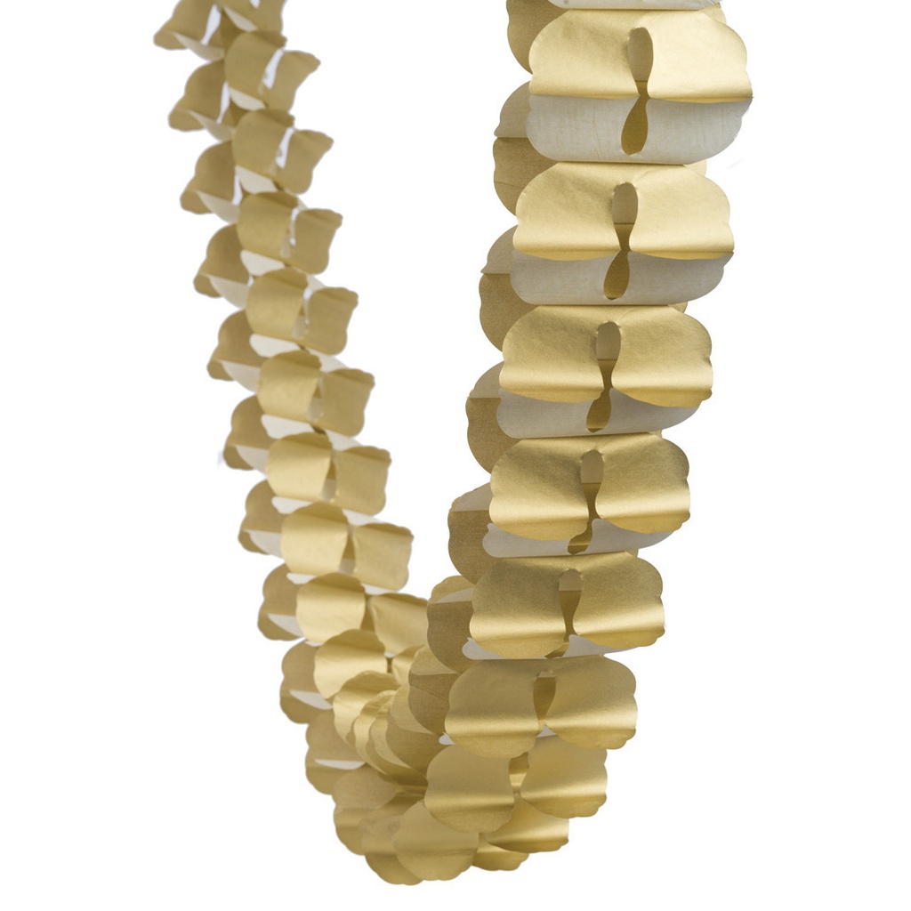 FS  Honeycomb Garland Metallic Gold 4m 1 pk