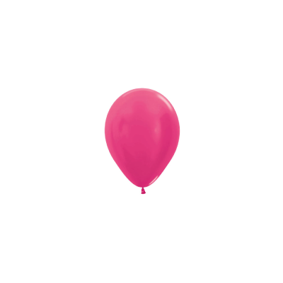 Metallic Fuchsia 12cm Round Balloon 100pk